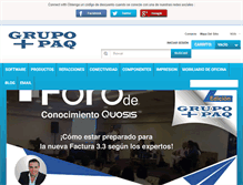 Tablet Screenshot of grupomaspaq.com